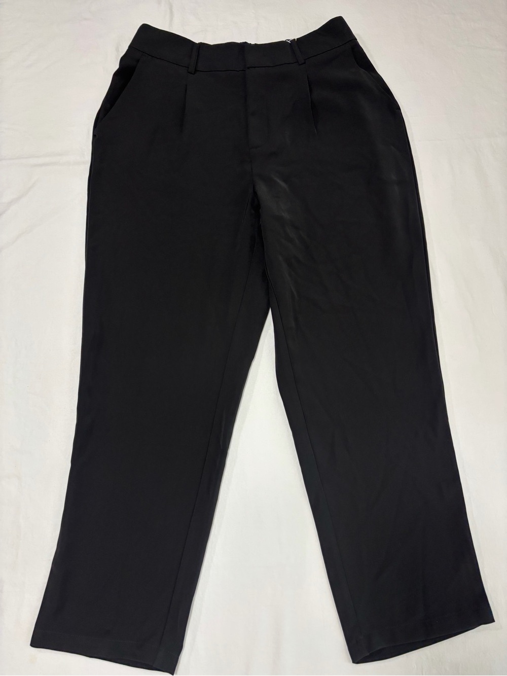 Classic Black Straight Leg Dress Pants